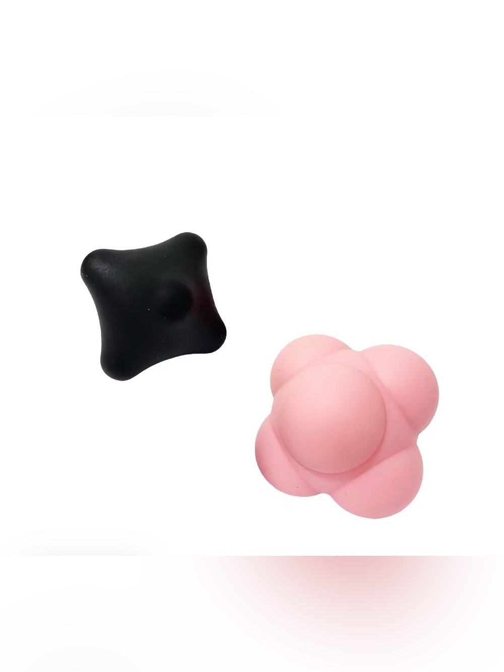 Dual-Texture Black & Pink Massage Release Balls